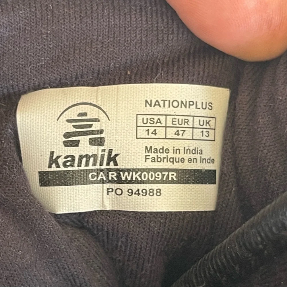 Kamik Nation Wide Insulated Waterproof Pac Boots for Men US Size 14
